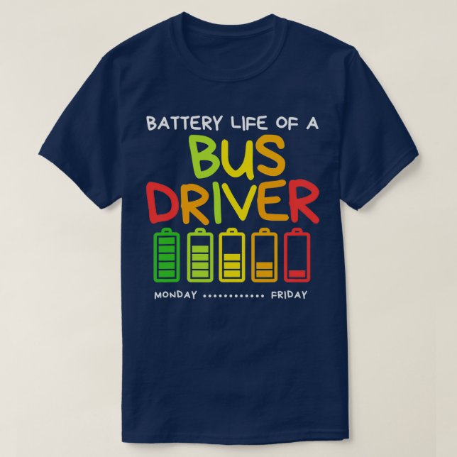 Camiseta Autonomia Engraçada Da Bateria Do Driver De Barram (Frente do Design)