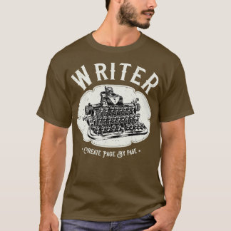 Camiseta Autor de Escritor de Digitalização Vintage