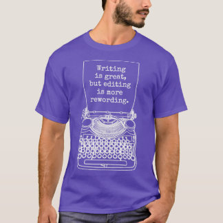 Camiseta Autor de Escritor Engraçado Novelista Escrevendo R