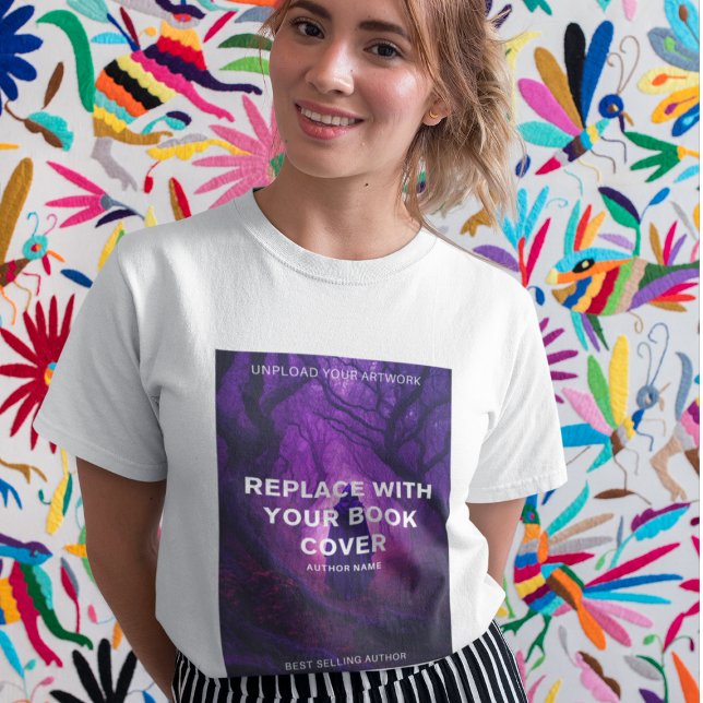 Camiseta Autor do Cobrir de Livro Personalizado l Moderno d (Criador carregado)