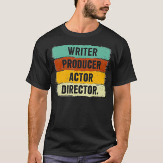 Camiseta Autor do Produtor Ator Diretor de Filmmaker Gifts