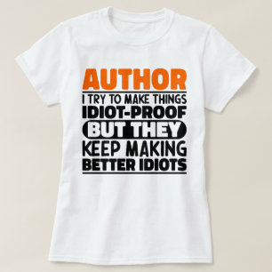 Camiseta Autor Eu Tento Fazer Coisas Idiotas Ditos Engraçad