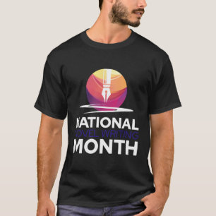 Camiseta Autor Novelista do Escrevendo Nacional de Novelas 