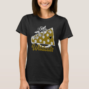Camiseta Autor WILDCATS Dourado Megaphone Heart Flower