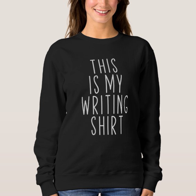 Camiseta Autores Poetas Escritores Este É O Meu Escrevendo  (Frente)