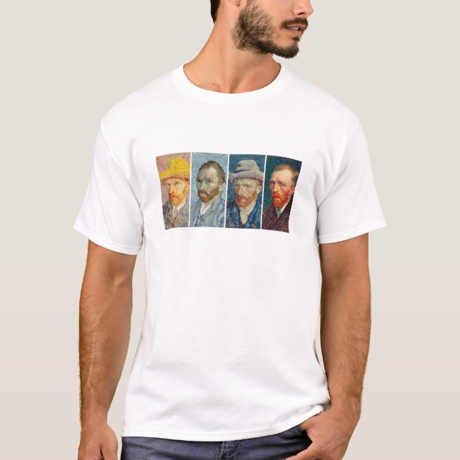 Camiseta Autoretratos de Van Gogh (Frente)