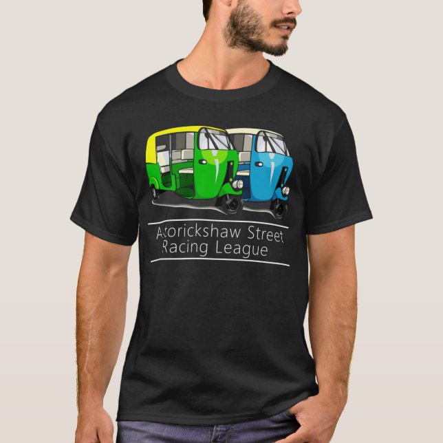 Camiseta AUTORICKSHAW que COMPETE o Tshirt (Frente)
