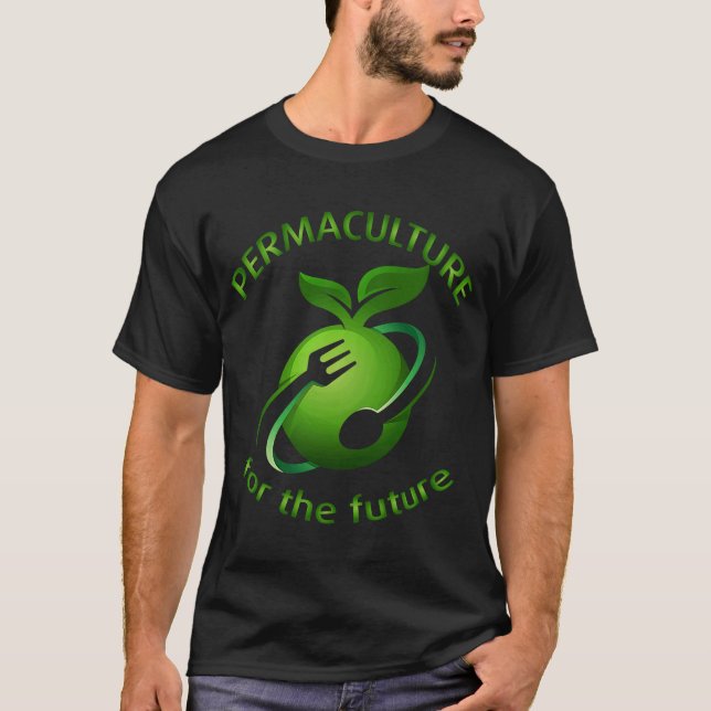 Camiseta Autorização Para A Floresta Comida Futura (Frente)