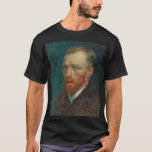 Camiseta autorretrato de Van Gogh<br><div class="desc">O impressão Vincent Van Gogh,  foto de 1887,  é um retrato próprio da pintura a óleo. Camiseta.</div>