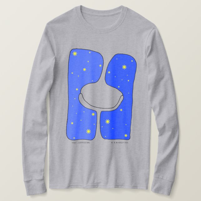Camiseta Autossuporte - Arte utilizável (Frente do Design)
