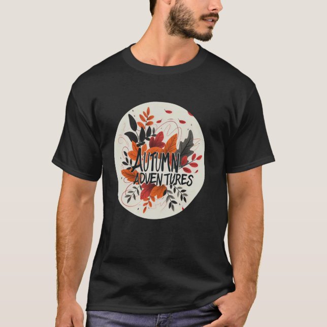 Camiseta Autumn Adventures Figurume com queda de cor Le (Frente)
