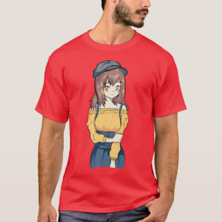 Camiseta Autumn Anime Otaku Girl Aesthetic Japan Culture A