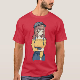 Camiseta Autumn Anime Otaku Rapariga Estética Japão Cultura
