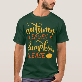 Camiseta Autumn Deixa Pumpkins Por Favor