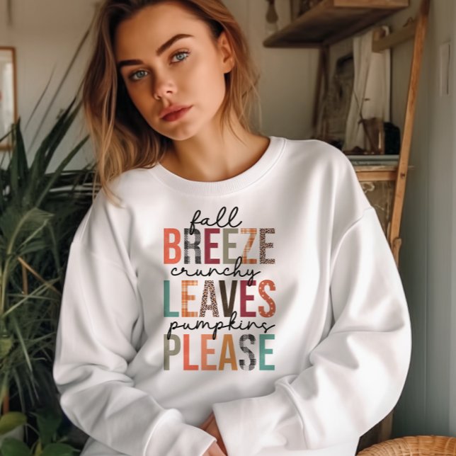 CAMISETA AUTUMN FALL BREEZE CRUNCHY DEIXA PUMPKINS POR FAVO (Criador carregado)