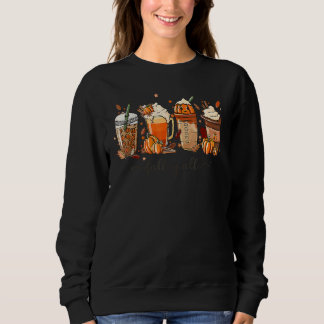 Camiseta Autumn Fall Coffee Spice Latte Cups Fall Y'all Tha