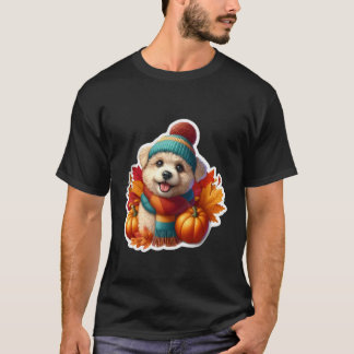 Camiseta Autumn Fall PUMI Dog Owner Thanksgiving Mom Dad Pu