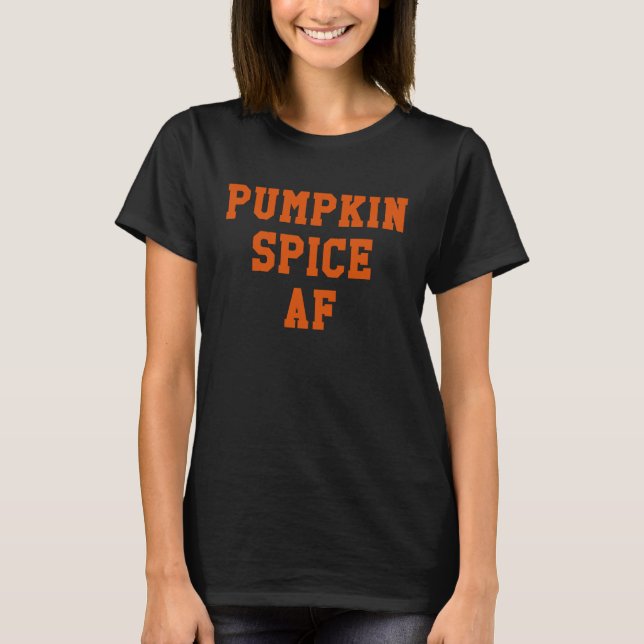 Camiseta Autumn Fall Pumpkin Spice AF (Frente)