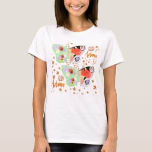 Camiseta Autumn Floral Butterfly