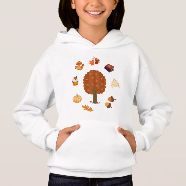 Camiseta Autumn girl's jumper (Frente)