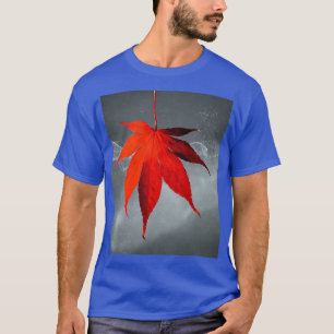 Camiseta Autumn Glow: A Beleza de uma Folha de Mapeador Ver