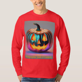 Camiseta Autumn Holographic Jack O Lantern T Shirt