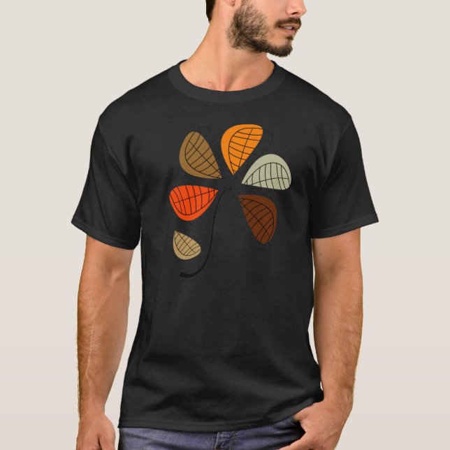 Camiseta Autumn Leaf Abstrato (Frente)