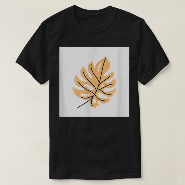 Camiseta Autumn Leaf Light Tree Deixa Impressão Decor Gi (Frente do Design)