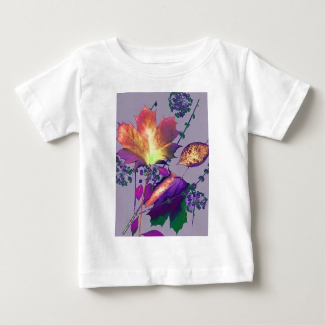 Camiseta Autumn Leaves em Lilac (Frente)