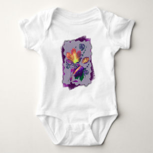 Camiseta Autumn Leaves em Lilac com Roxo