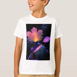 Camiseta Autumn Leaves em Neon