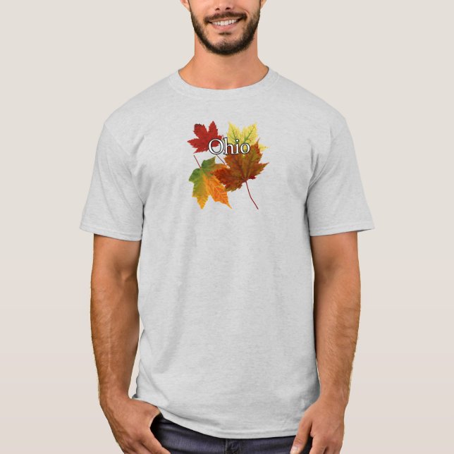 Camiseta Autumn Leaves em Ohio (Frente)