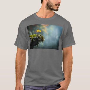 Camiseta Autumn Leaves no Mossy Rock Cliff Edge Copy