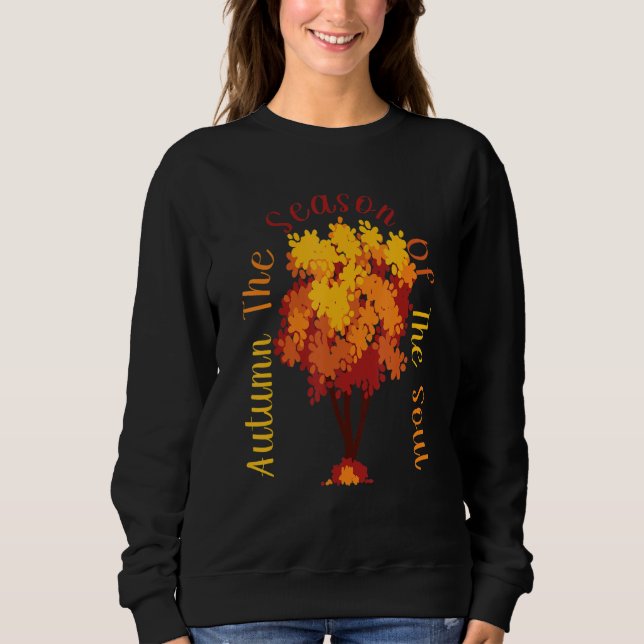Camiseta Autumn Leaves Season Of Soul Fall Tree Leaf (Frente)