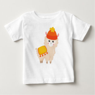 Camiseta Autumn Llama, Cute Llama, Alpaca, Llama Com Chapéu