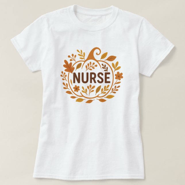 Camiseta Autumn Pumpkin Design (Frente do Design)