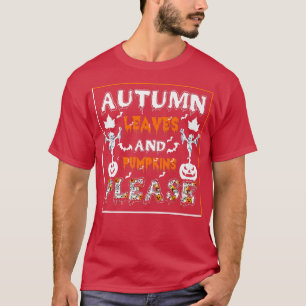Camiseta Autumn Pumpkin Monstros Gritam-Na Muito Feliz Hall