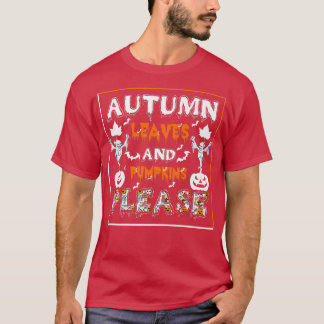 Camiseta Autumn Pumpkin Monstros Gritam-Na Muito Feliz Hall