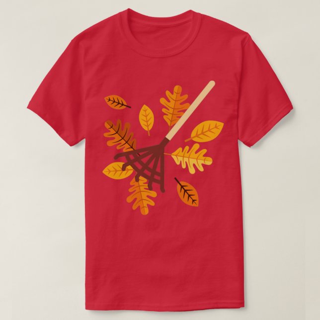 Camiseta Autumn Rake (Frente do Design)