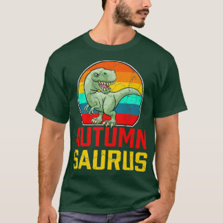 Camiseta Autumn Saurus Family Reunion Team Engraçado