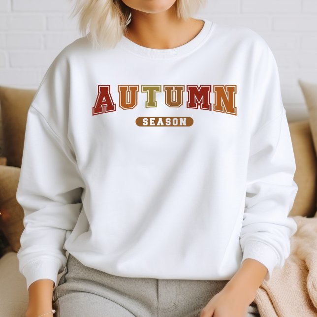 Camiseta Autumn Season Trendy Fall Varsity Sweatshirt (Criador carregado)