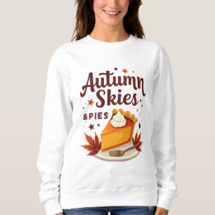 Camiseta Autumn Skies e Pies Cozy Fall