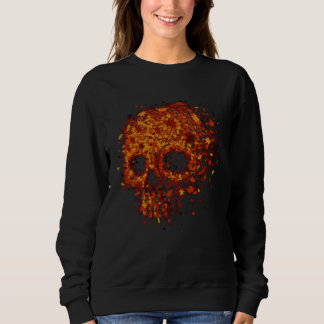Camiseta Autumn Skull Shape Fall Leaves Graphics Halloween