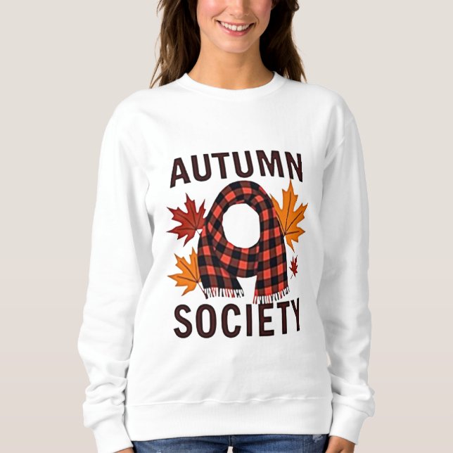 Camiseta Autumn Society - Preenchimento Personalizado da Xa (Frente)