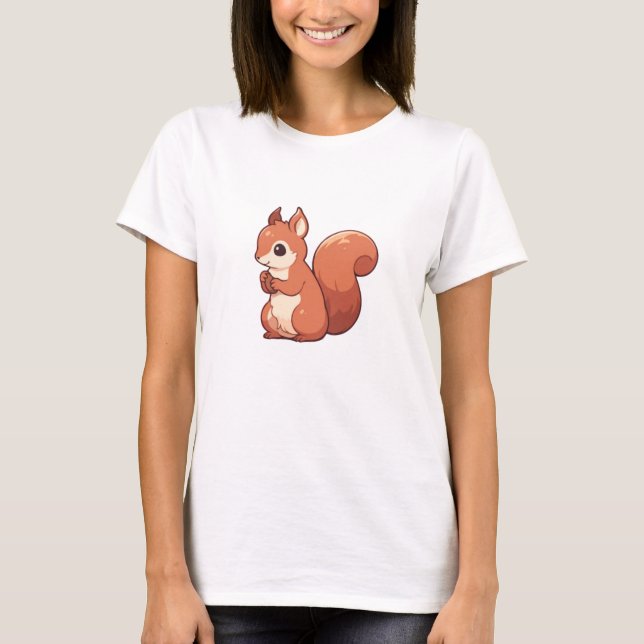Camiseta Autumn Squirrel Aestético (Frente)