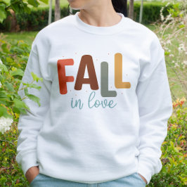 CAMISETA AUTUMN TEMA ENGRAÇADO ROMÂNTICO CAIU DE AMOR