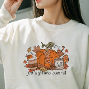 CAMISETA AUTUMN TEMOU APENAS UMA GAROTA QUE AMA CAIR