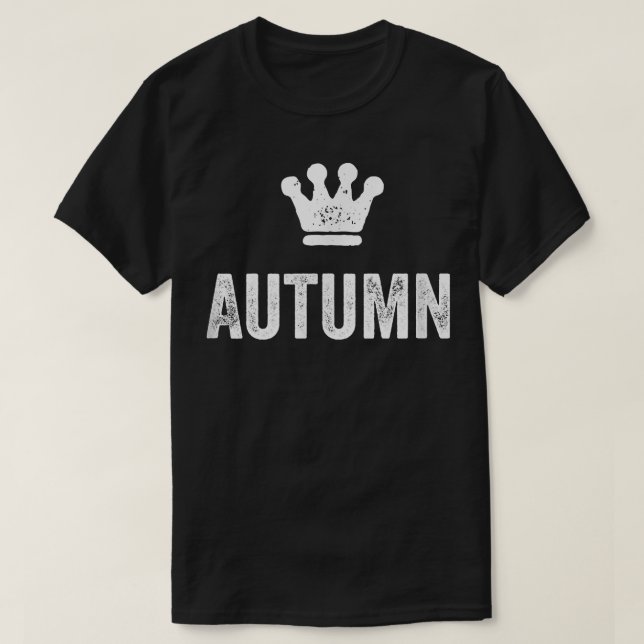 Camiseta Autumn the QueenCrown & Name DesignWomen Called Au (Frente do Design)