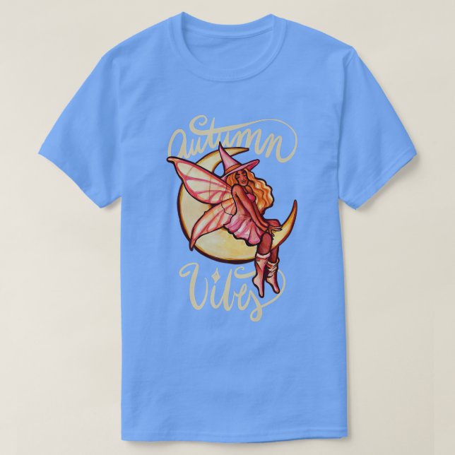 Camiseta Autumn Vibes Fall Moon (Frente do Design)