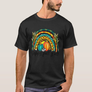 Camiseta Autumn Vibes Rainbow Happy Fall Y for Fall